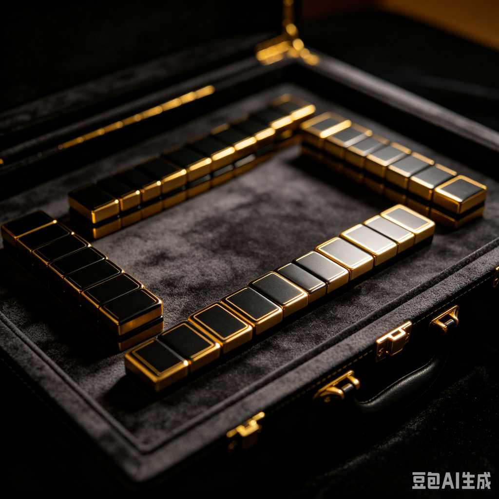 flat print mahjong set