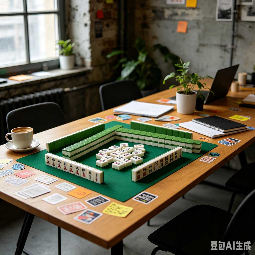 muted color mahjong set